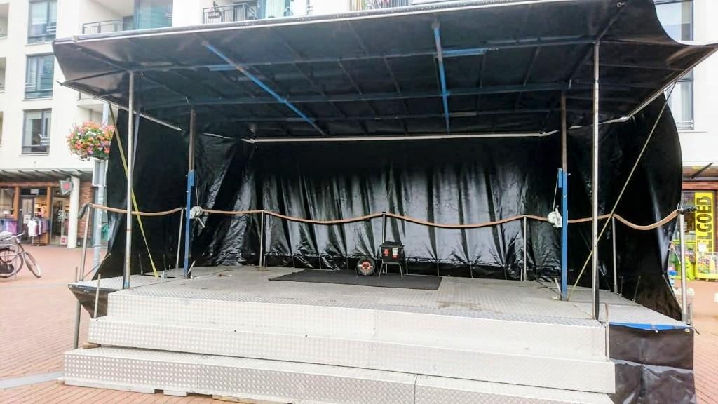 Podium verhuur te huur, Hobby en Vrije tijd, Feestartikelen | Verhuur, Ophalen of Verzenden, Overige