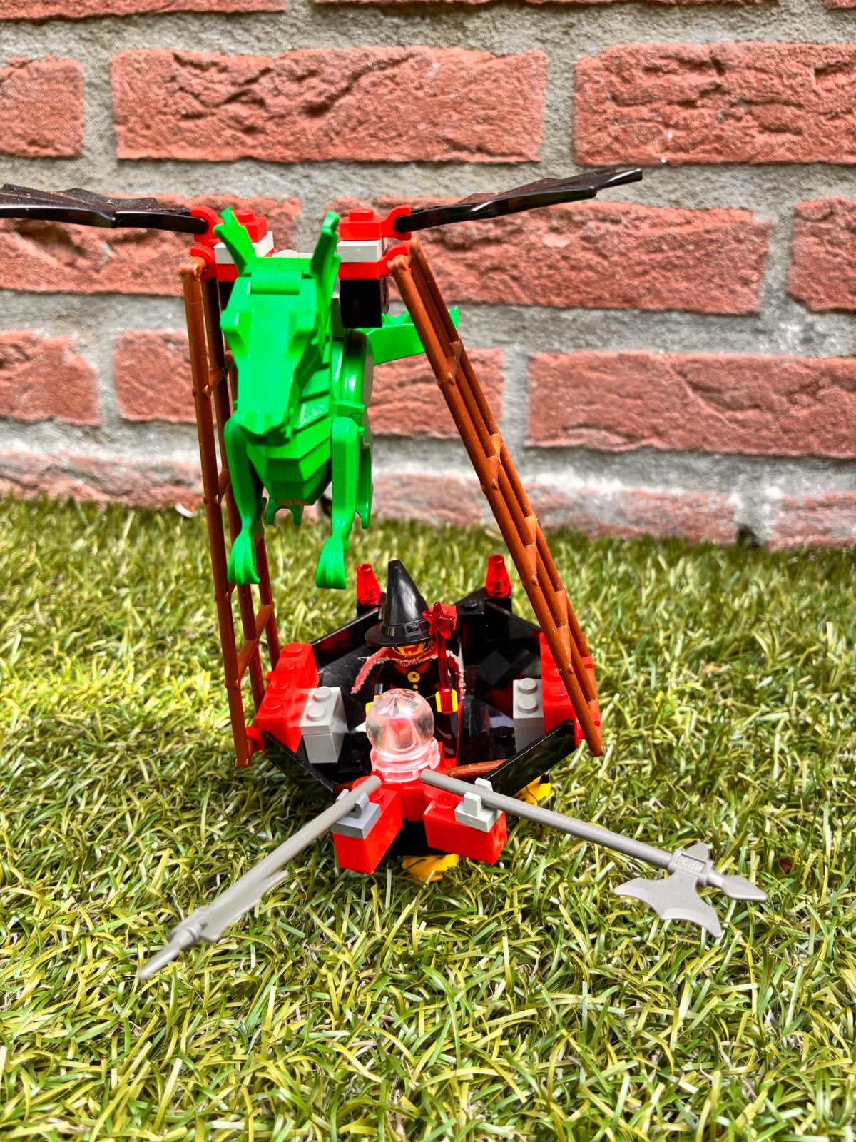 LEGO System 6037 Dragon Wagon met instructieboekje, Ophalen of Verzenden, Gebruikt, Overige merken