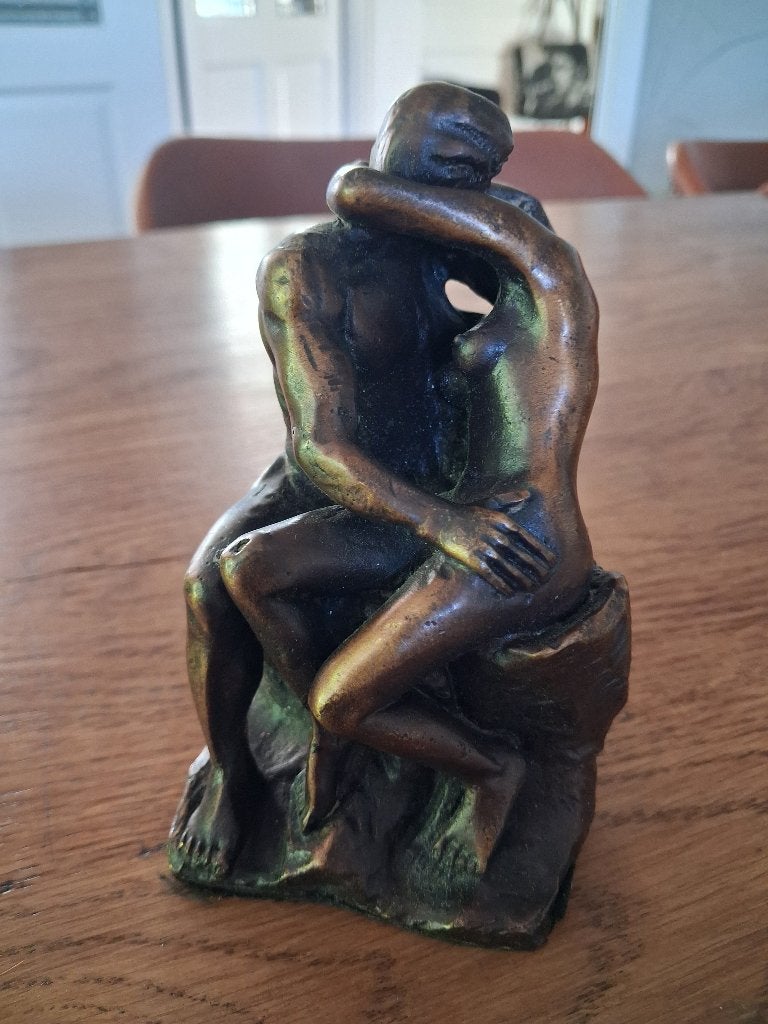 bronzen beeldje van Rodin, Ophalen of Verzenden, Brons, Beeld, Overige onderwerpen
