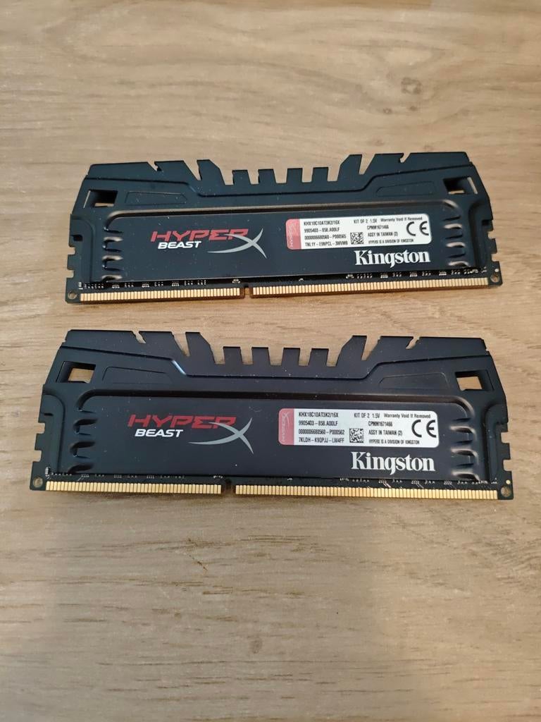 Kingston HyperX Beast 16GB (2x8GB) DDR3 RAM 1866MHz, Computers en Software, RAM geheugen, DDR3, Ophalen of Verzenden, Zo goed als nieuw