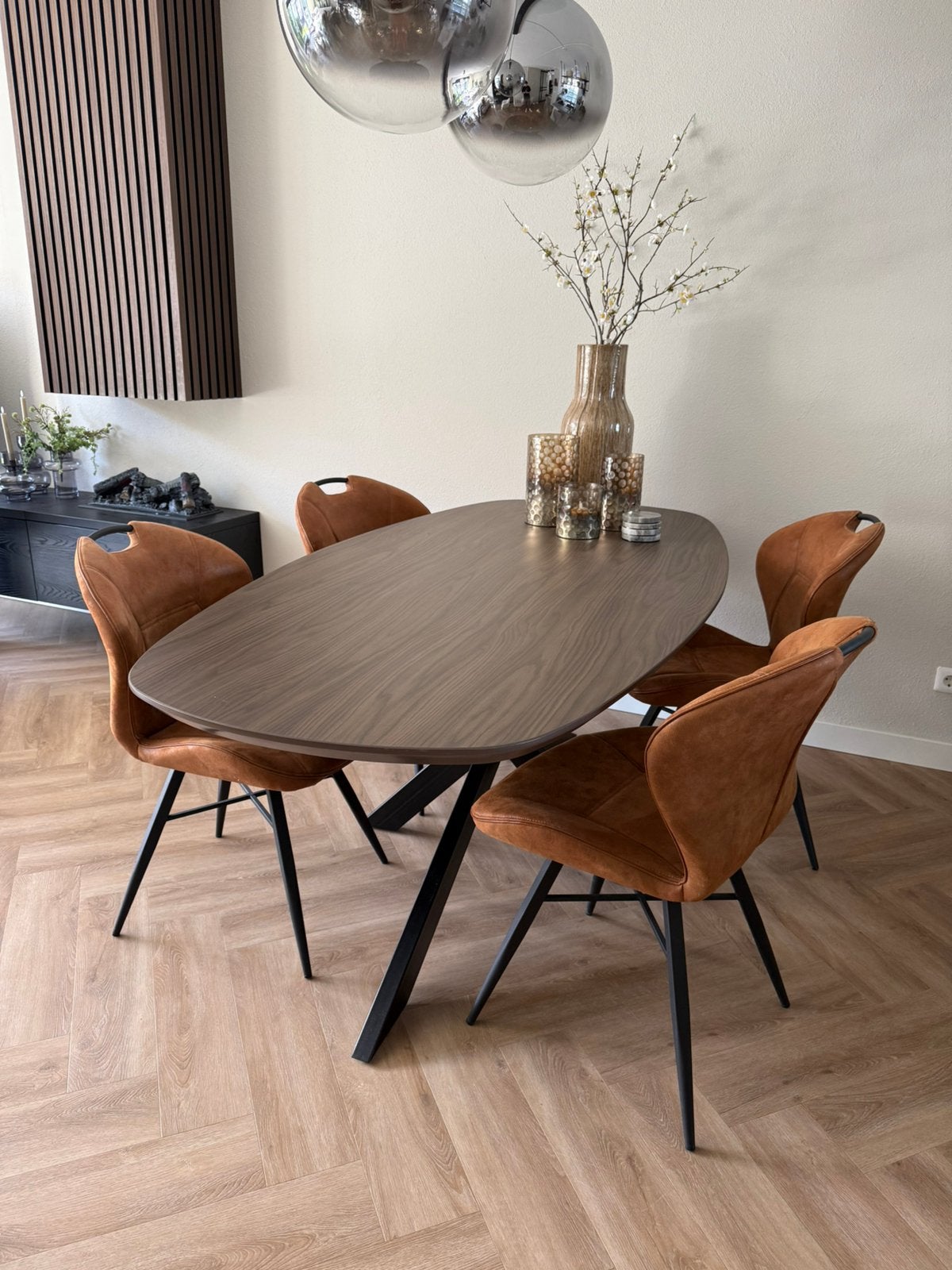 Eetkamerstoelen 4 stuks, Ophalen, Gebruikt, Vier