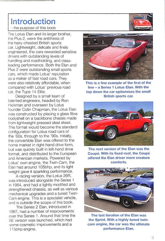 Lotus Elan, Verzenden