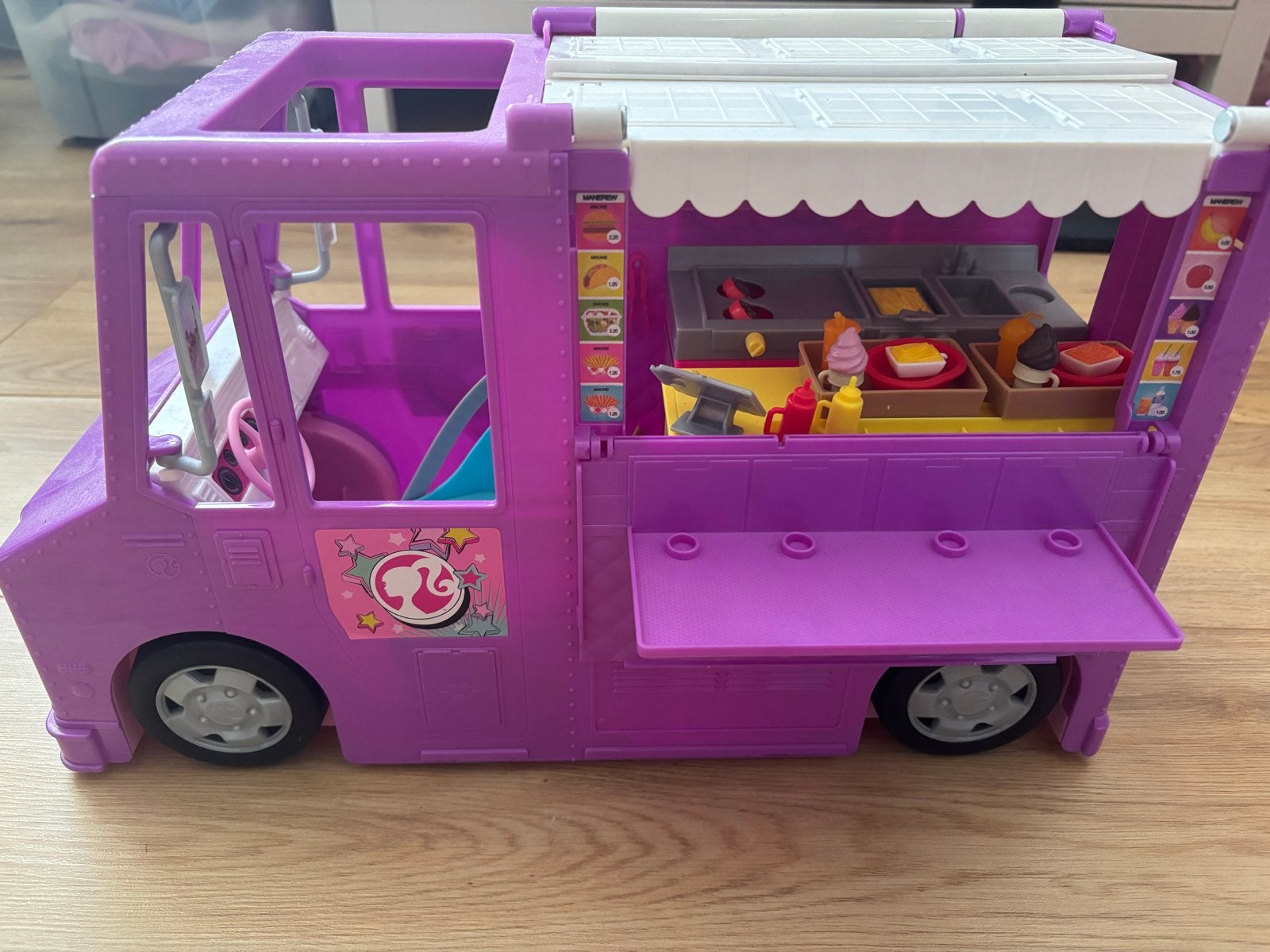 Barbie Foodtruck Speelset - Paars, Ophalen, Gebruikt