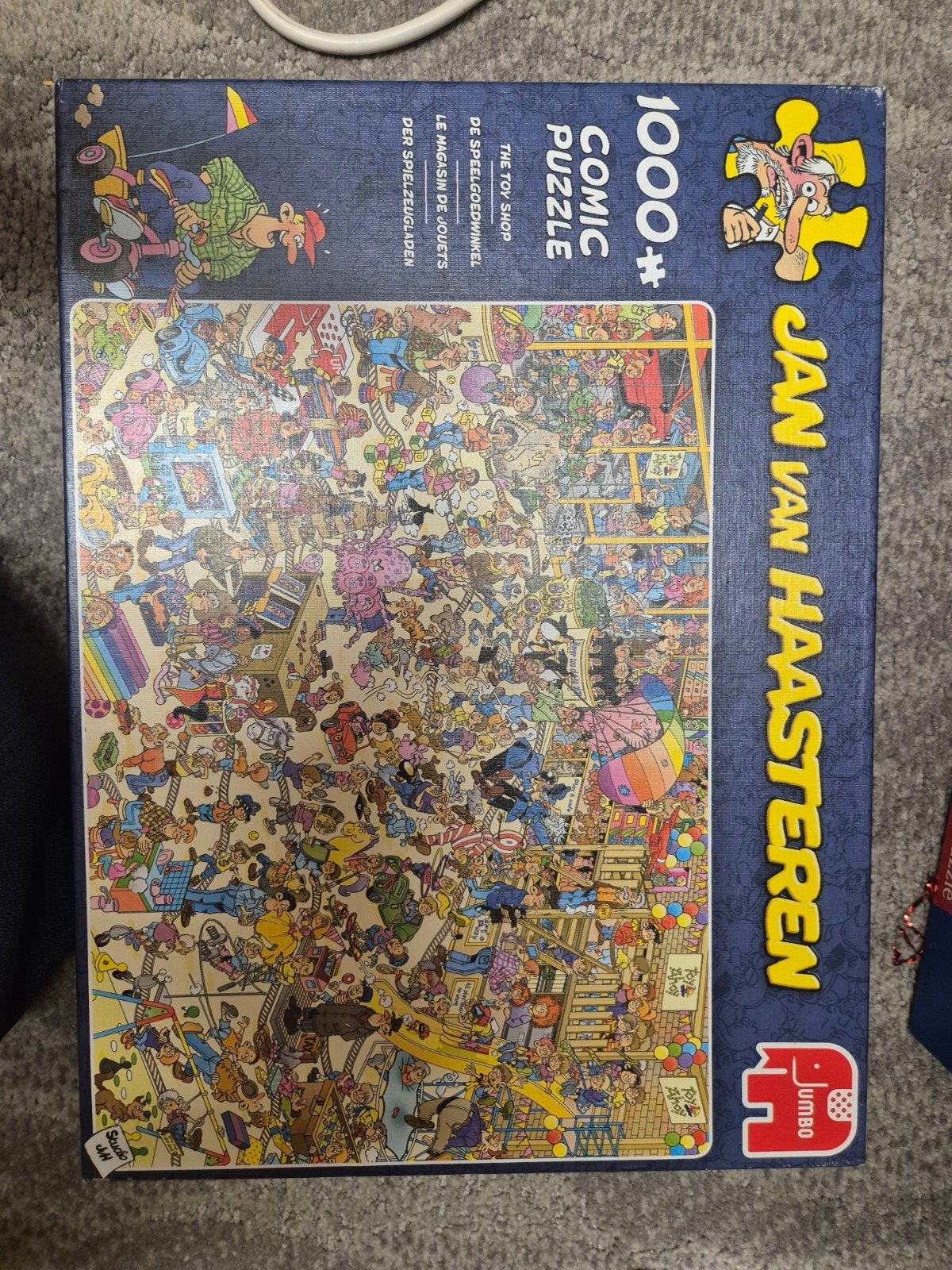 Jan van Haasteren De Speelgoedwinkel 1000 stukjes, Ophalen of Verzenden, 500 t/m 1500 stukjes, Gebruikt, Legpuzzel