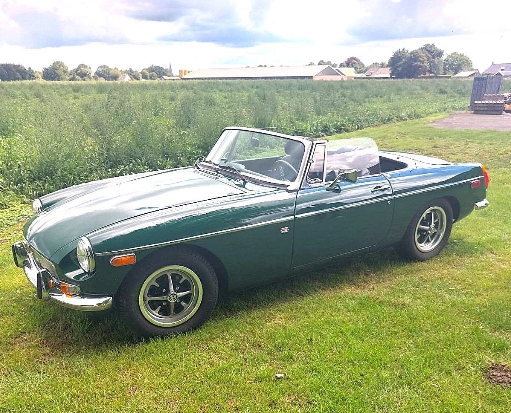 MG B Roadster 1972 - Klassieke Britse Cabrio, Auto's, 983 kg, B, Achterwielaandrijving, Zwart