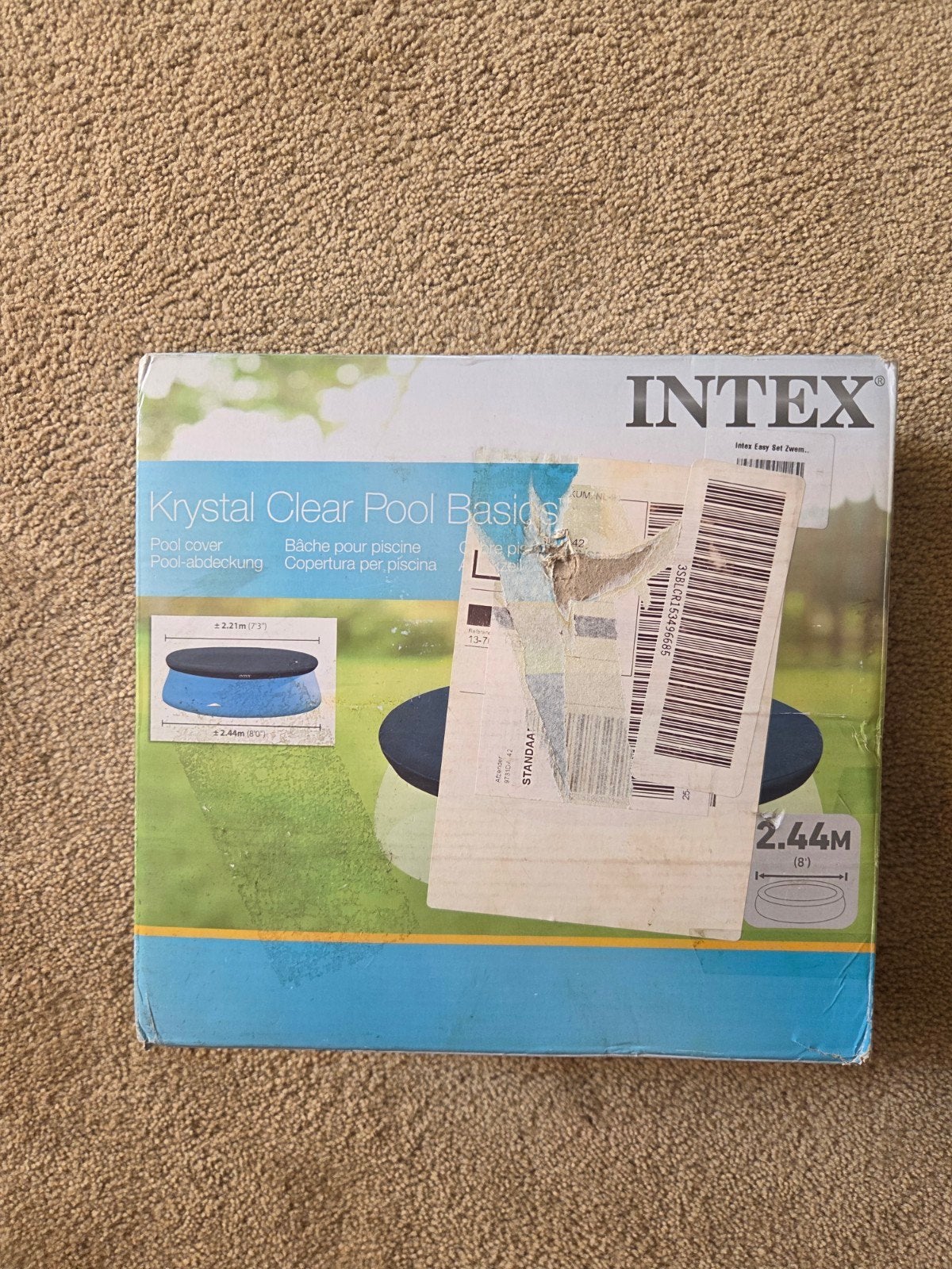 Intex Krystal Clear Pool Basics Afdekzeil 2.44M, Tuin en Terras, Zwembaden, Overige typen, Rond, Nieuw, Ophalen of Verzenden
