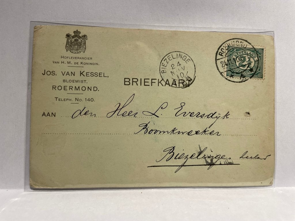 Briefkaart - Roermond - Jos. van Kessel, Verzenden, Voor 1920, Gelopen, Limburg