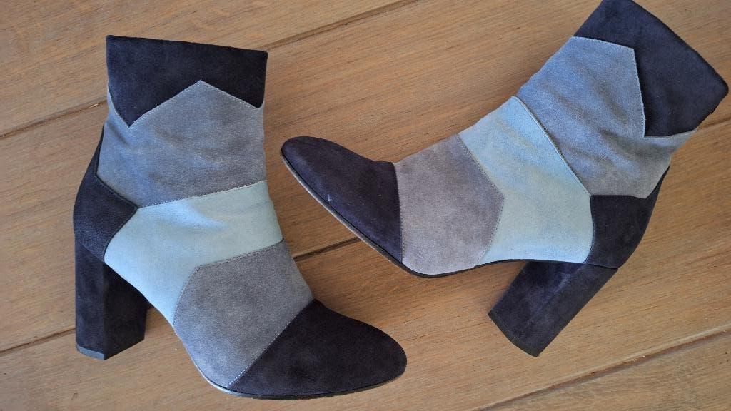 Super! retrovibe enkelaarsjes Van Bommel x Lauren Verster 38, Blauw, Floris van Bommel, Lage of Enkellaarzen, Ophalen of Verzenden