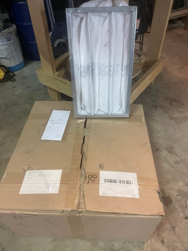 Zakkenfilters, Ophalen, Nieuw