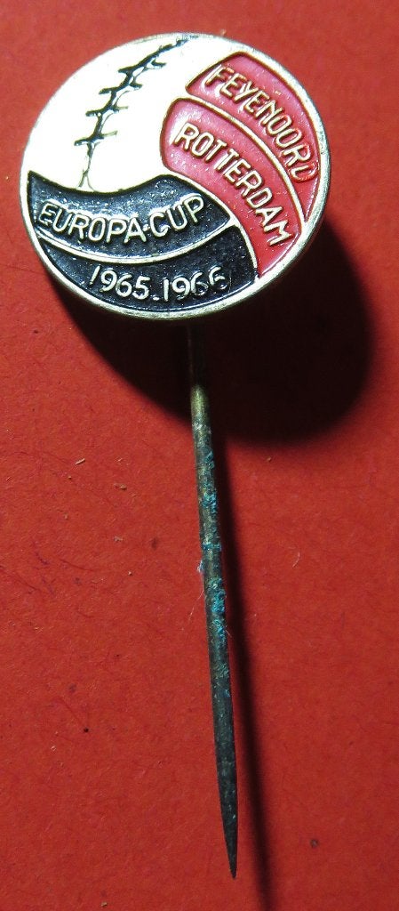 Origineel metalen speldje Feyenoord Europa Cup 1965-66, Verzamelen, Verzenden, Gebruikt, Feyenoord, Overige typen