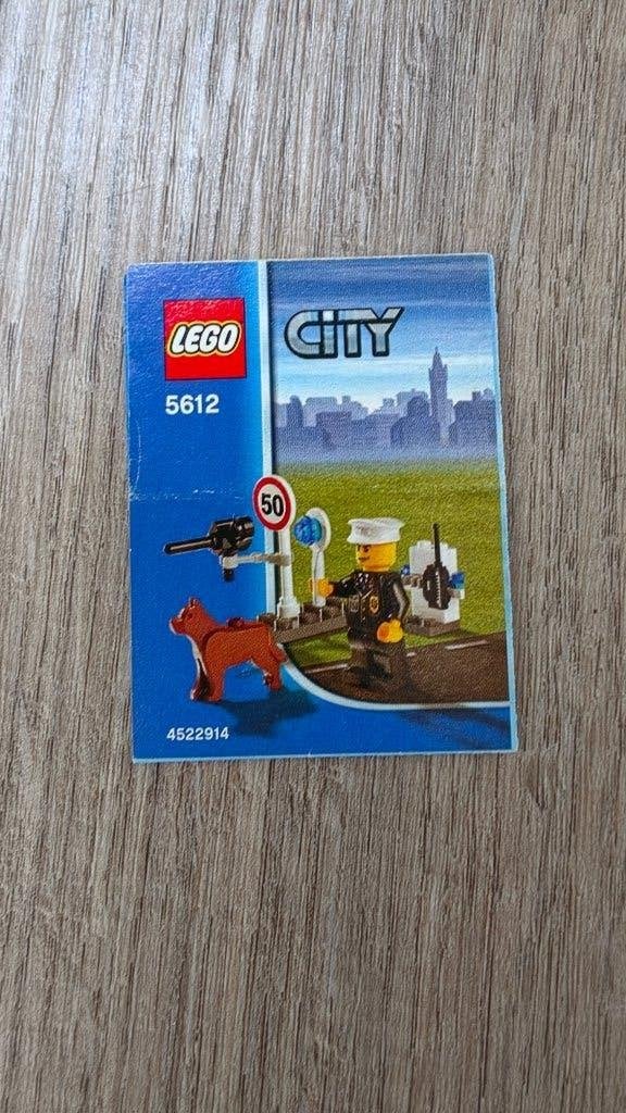Lego City 5612 Politieman met hond instructieboekje, Lego, Overige typen, Ophalen of Verzenden, Inclusief instructies