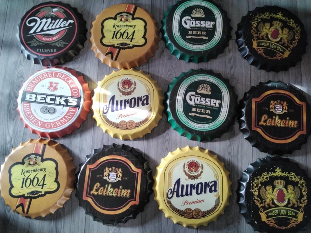Metalen wandborden biermerken 2, Ophalen of Verzenden, Nieuw, Reclamebord, Plaat of Schild, Overige merken