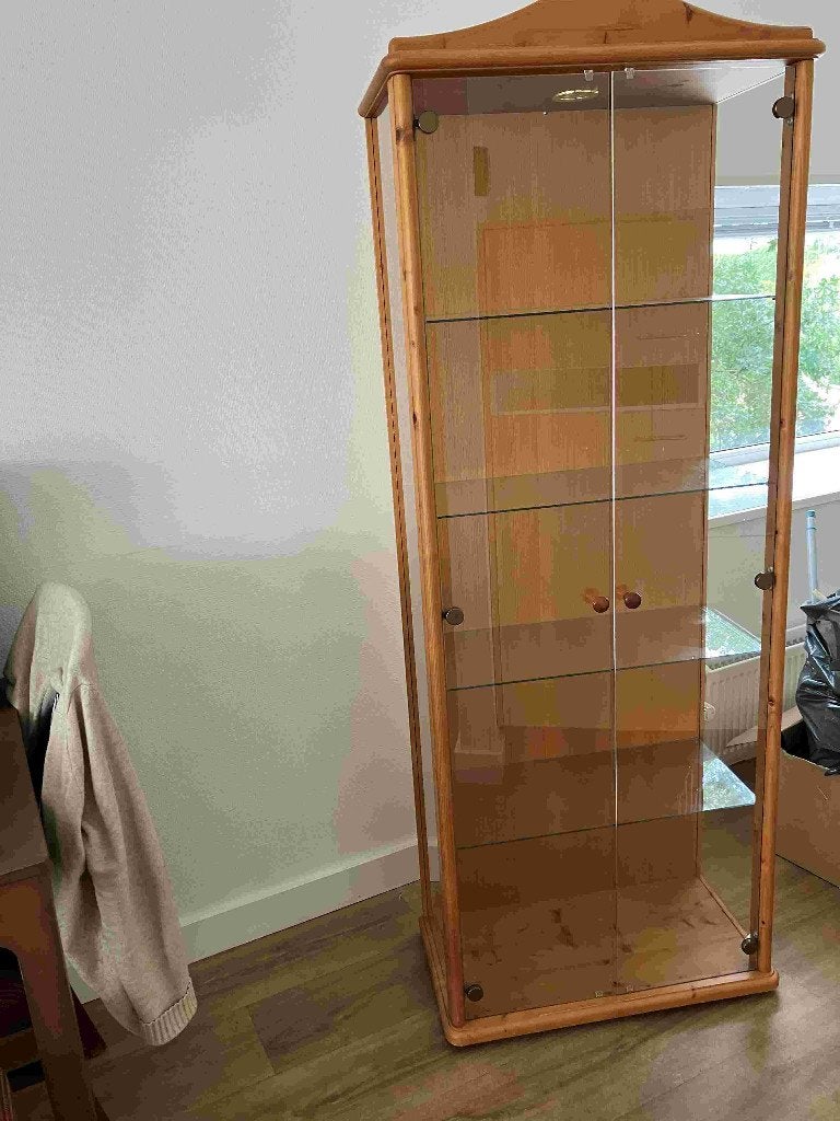 Glazenkastl, Ophalen, Met plank(en), Gebruikt, 50 tot 100 cm