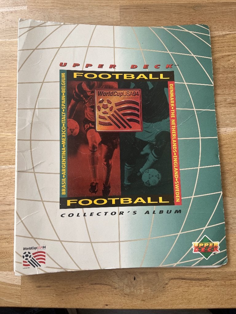 Te koop: 1994 Upper Deck World Cup 94 WK, 168 cards kaartjes, Ophalen of Verzenden, Gebruikt, Buitenlandse clubs, Poster, Plaatje of Sticker