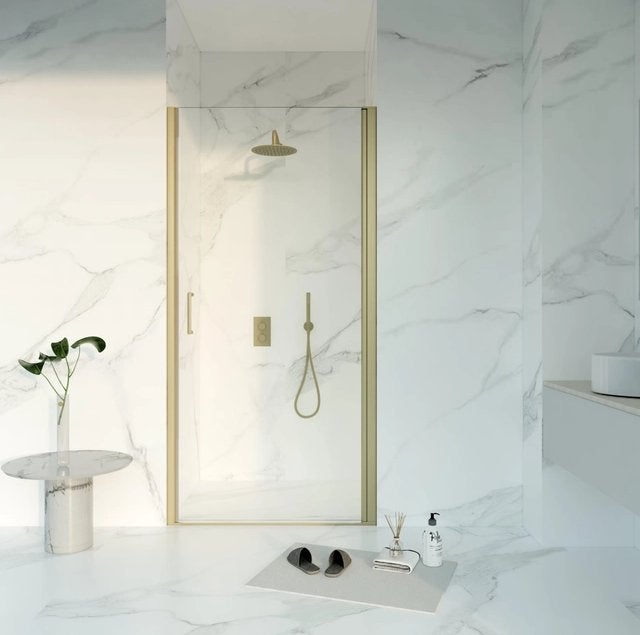 NIEUW | Fortifura Galeria Douchedeur 90x200 Geborsteld Goud, Ophalen, Nieuw, Douche