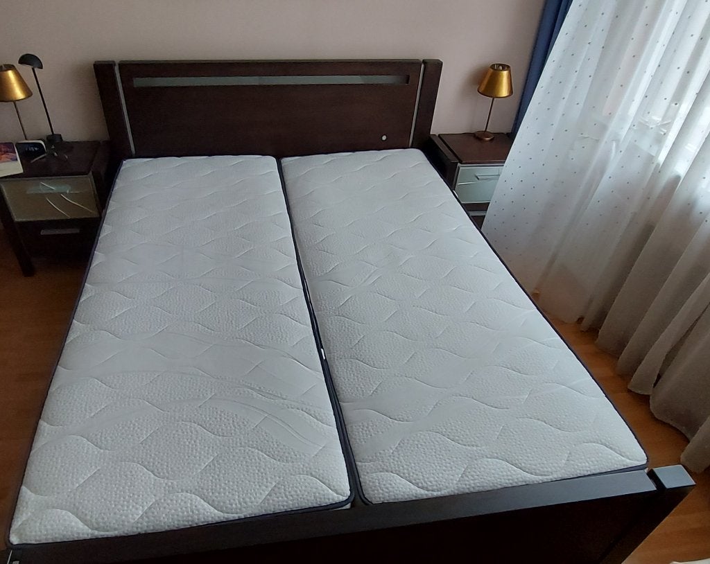 2 x Eenpersoons pocketvering matrassen van EASTBORN, 80x200., Huis en Inrichting, Slaapkamer | Matrassen en Bedbodems, Ophalen