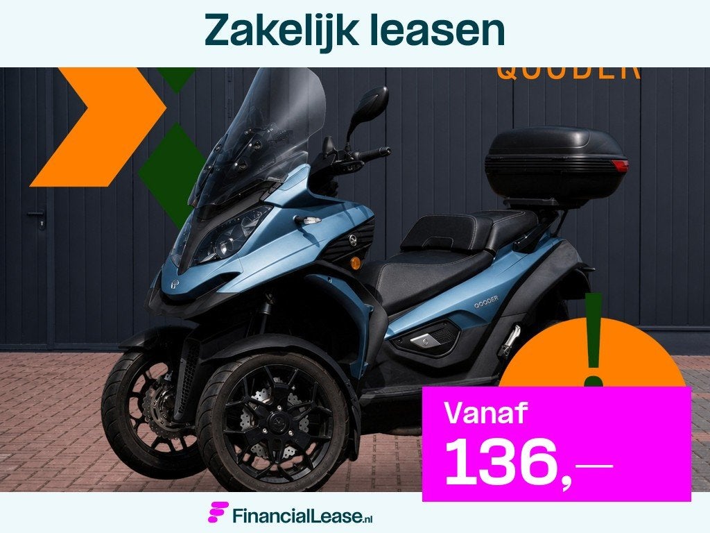 Quadro QV4 Qooder | Hoog windscherm | Navigatie | Topkoffer, Scooter, Bedrijf, 399 cc, Quadro