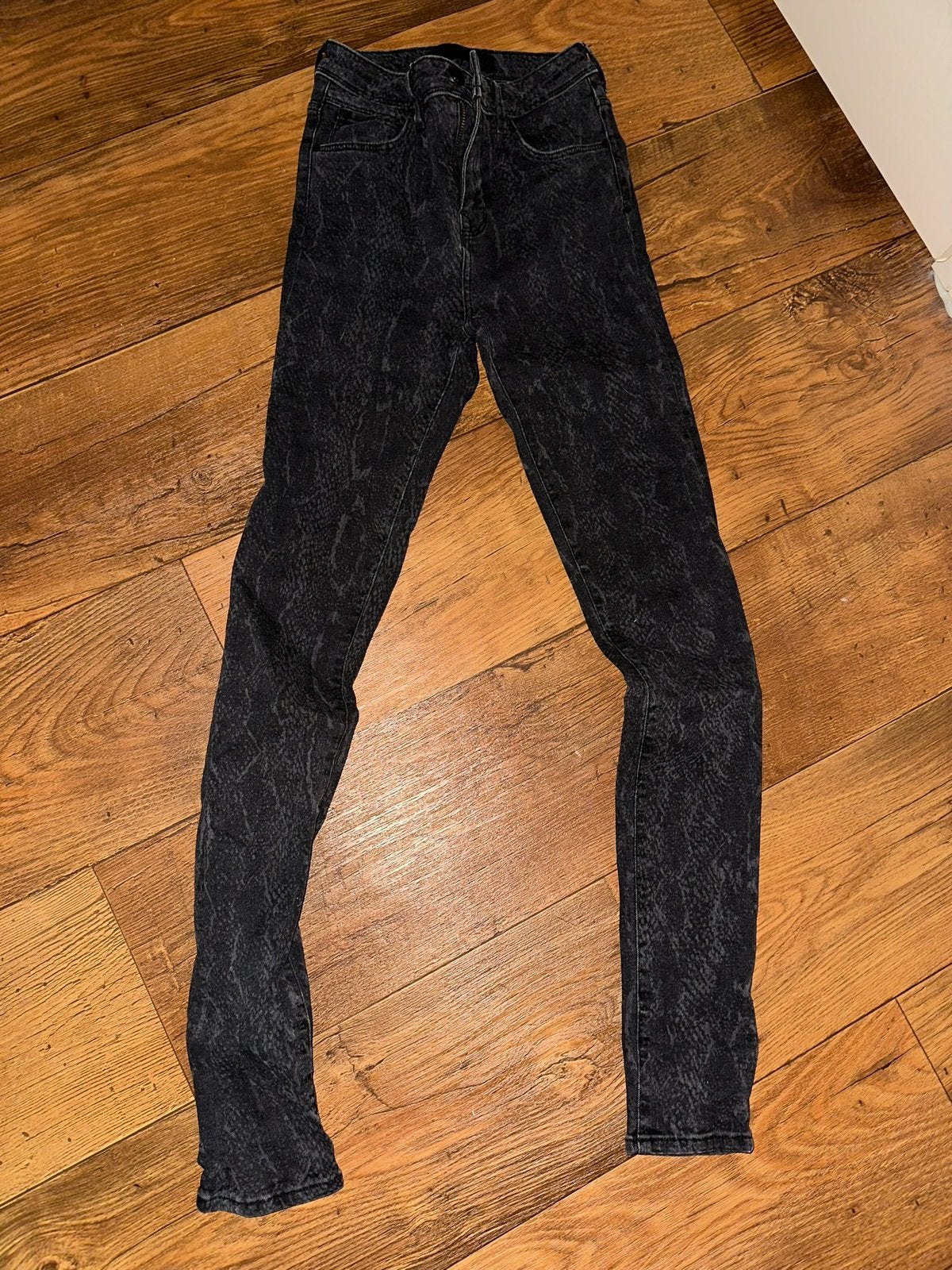 Dames zwart grijze print skinny jeans van Seven Sisters, Ophalen of Verzenden, Zo goed als nieuw, Zwart, W28 - W29 (confectie 36)