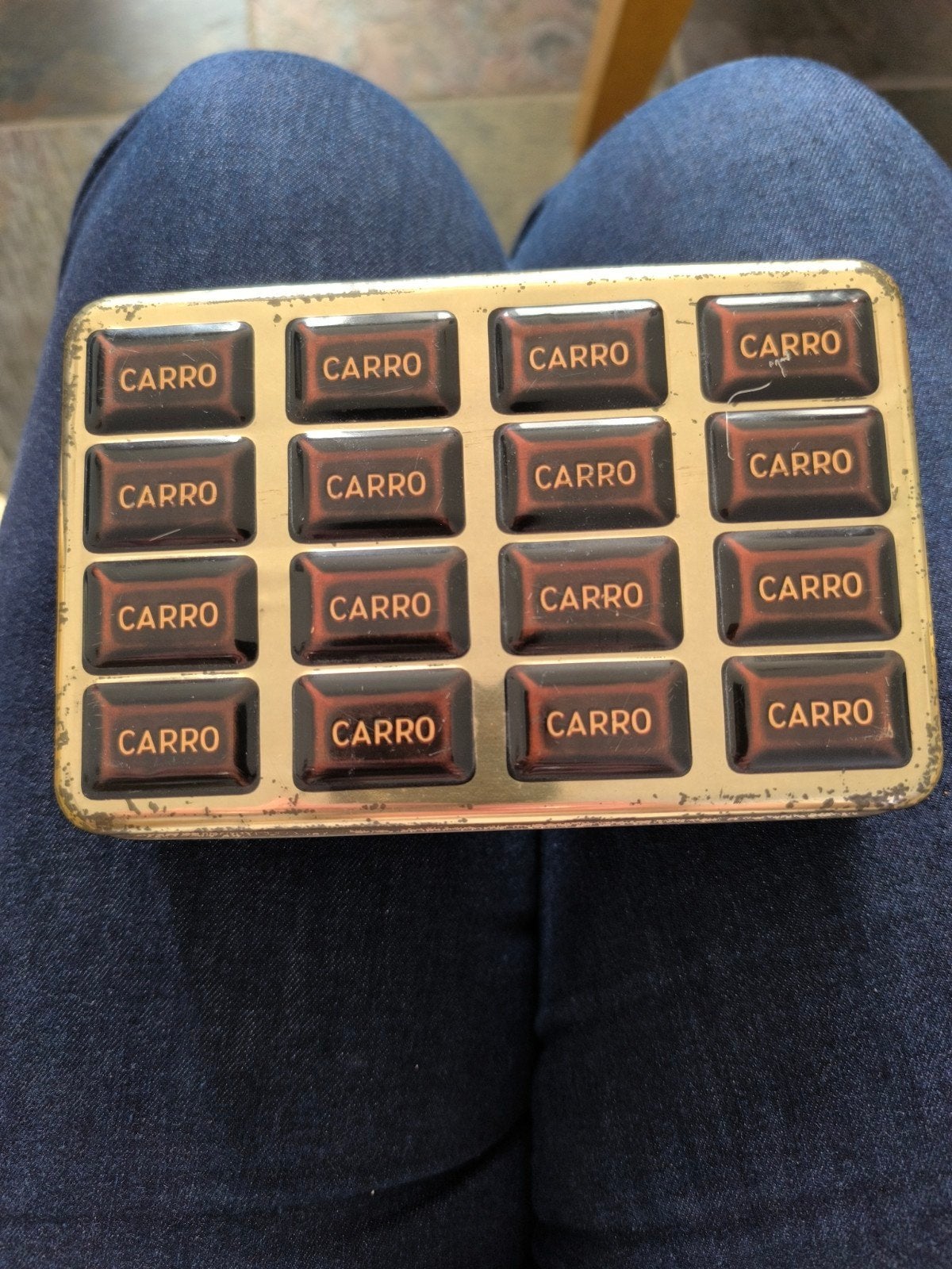 Vintage Driessen Chocolade Carro's blik, Ophalen, Gebruikt, Overige, Overige merken