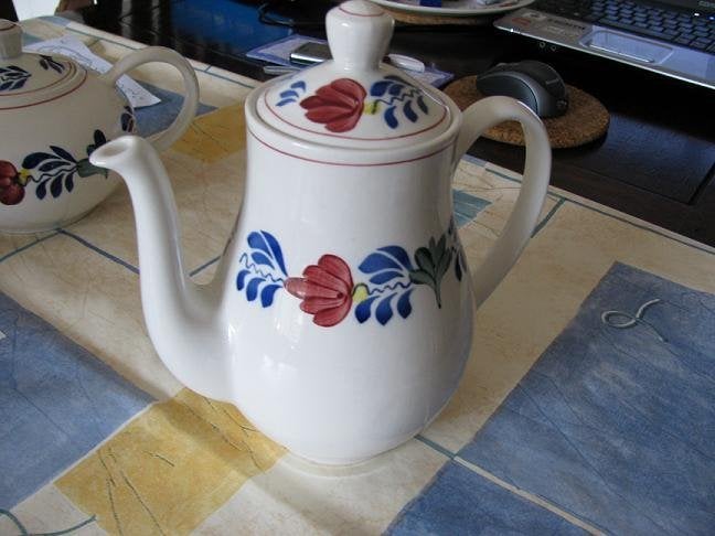 Boerenbont koffiepot / theepot model Zeeland Boerenbond, Gebruikt, Landelijk/Boerenbont, Ophalen of Verzenden, Royal Boch