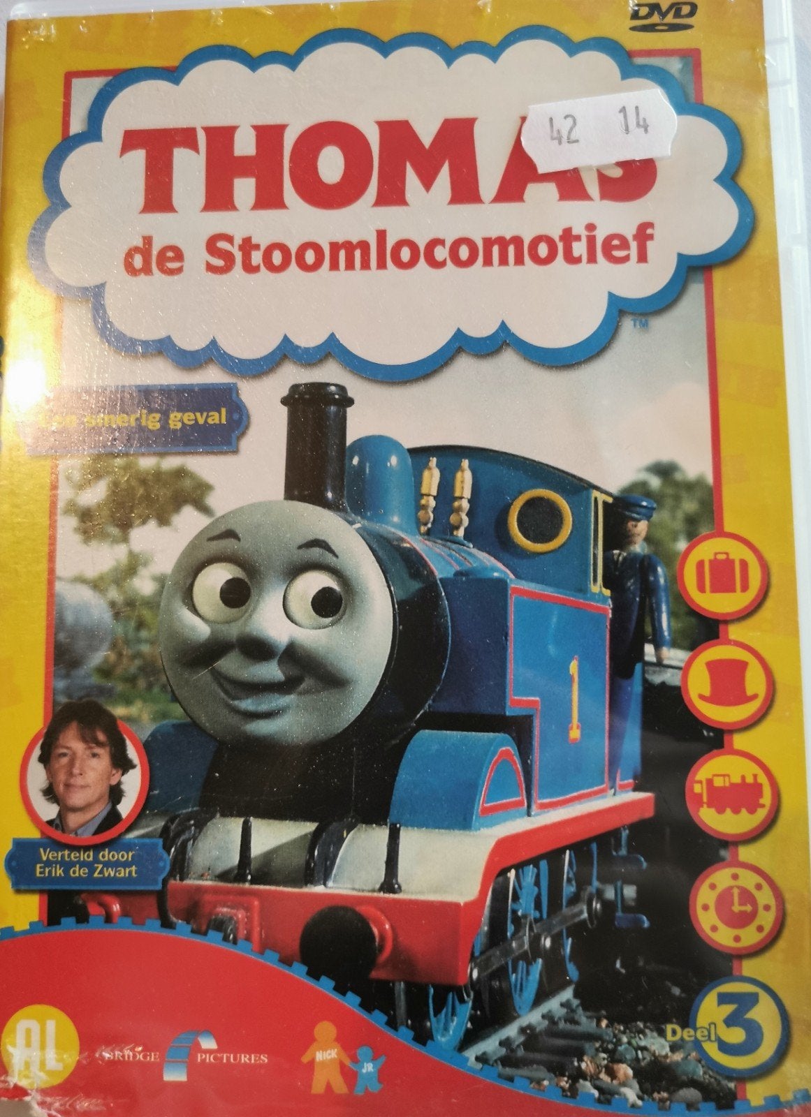Thomas Het Stoomlocomtief Deel 3 (DVD), Alle leeftijden, Ophalen of Verzenden, Zo goed als nieuw