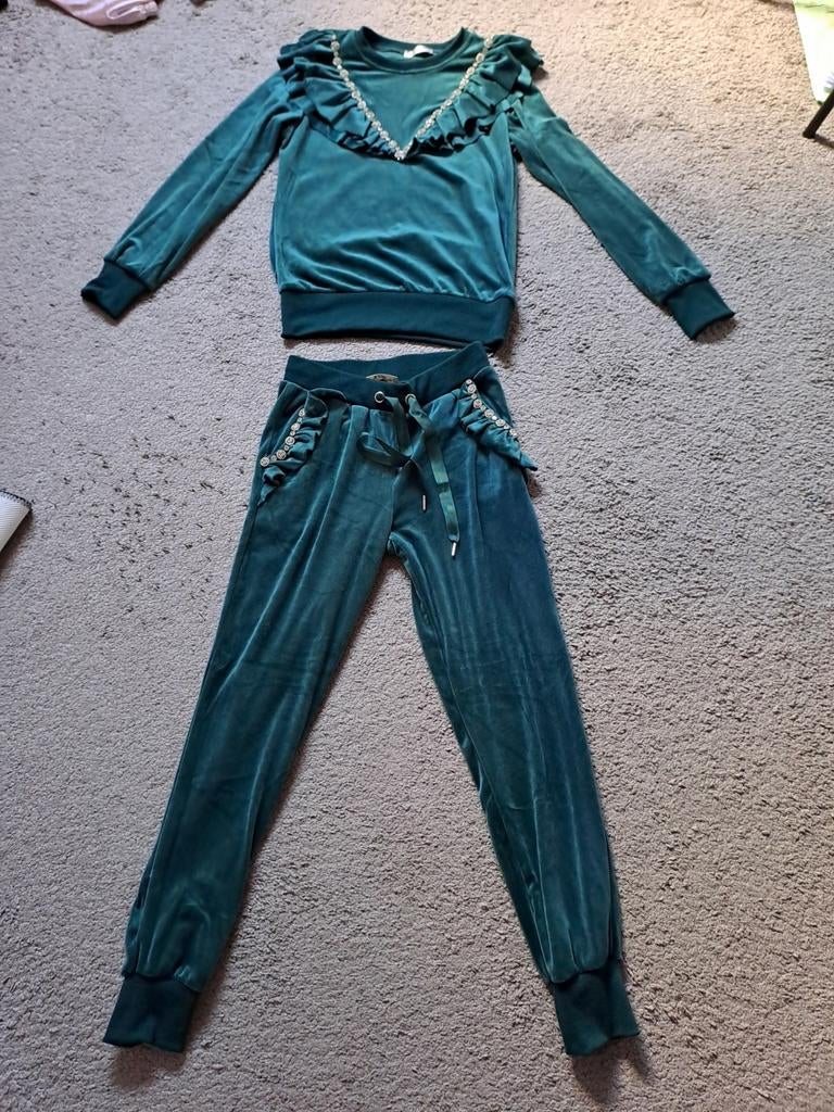 Nieuw vlours pak emma en ashley maat S, Kleding | Dames, Huispakken, Nieuw, Maat 36 (S), Groen, Ophalen of Verzenden