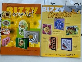 Tijdschrift Bizzy Creatief 2x € 1,00, Hobby en Vrije tijd, Kaarten | Zelf maken, Ophalen of Verzenden, Zo goed als nieuw, Overige thema's