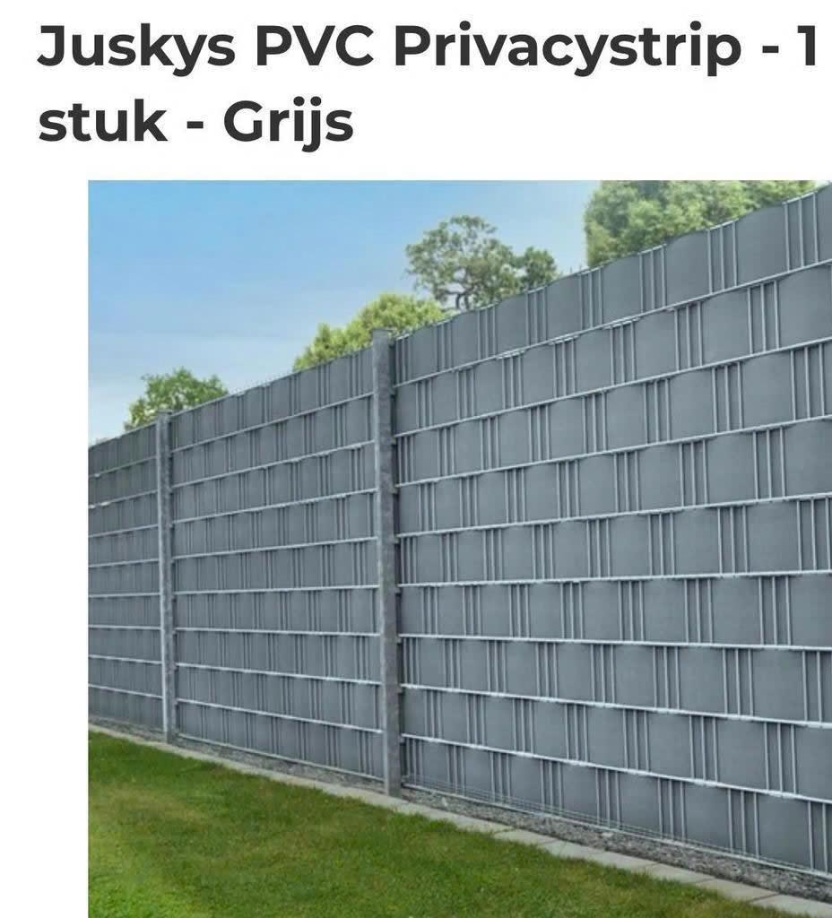Juskys PVC Privacystrip Gaas Afscheidingsband Gaas Grijs, Ophalen of Verzenden, Nieuw, 15 m² of meer, Overige typen