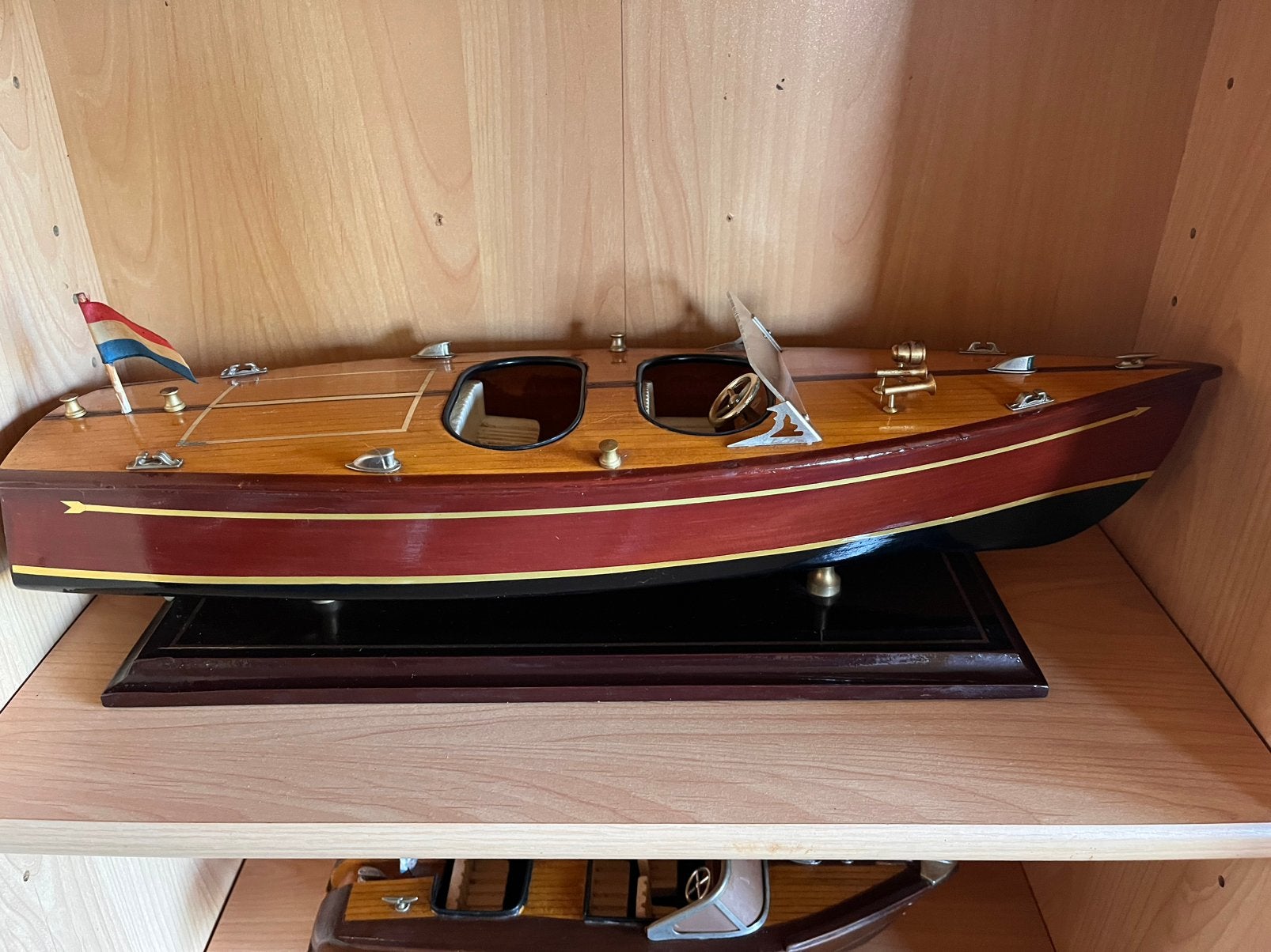 Houten model Chris-Craft runabout speedboot, Ophalen of Verzenden, Zo goed als nieuw