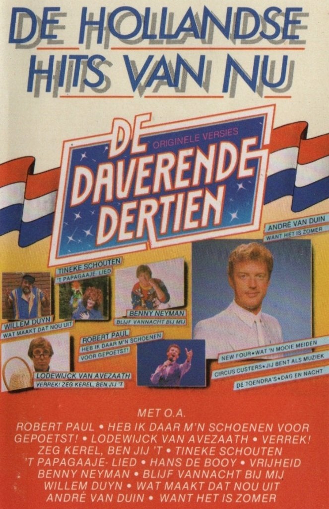 Cassettebandje De Daverende Dertien (Hollandse Hits Van Nu), Cd's en Dvd's, Cassettebandjes, Ophalen of Verzenden, Gebruikt, Nederlandstalig