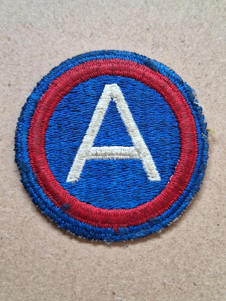 WWII US 3rd army patch, Verzenden, Amerika, Embleem of Badge