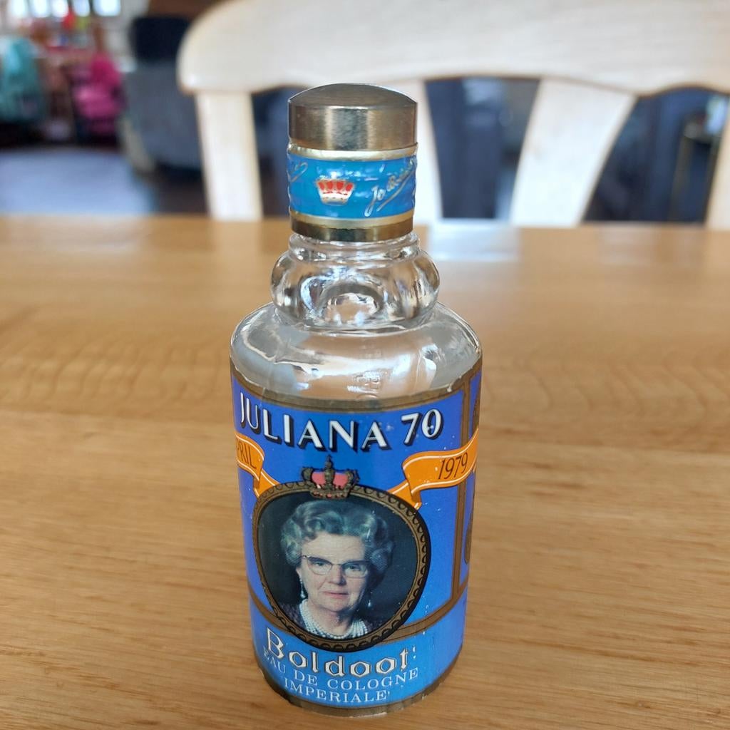 Vintage Juliana 70 Boldoot Eau de Cologne Flesje, Verzamelen, Ophalen of Verzenden, Gebruikt, Nederland, Overige typen
