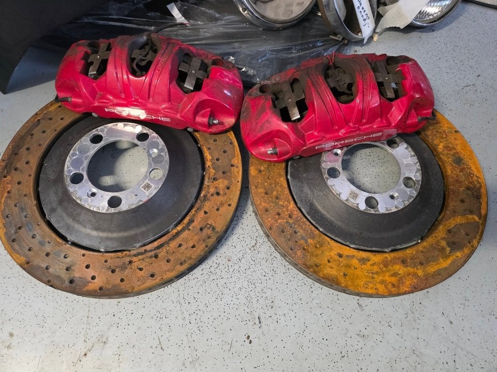 voorremschijven Porsche 911 992 GT3 touring, Ophalen, Gebruikt, Porsche