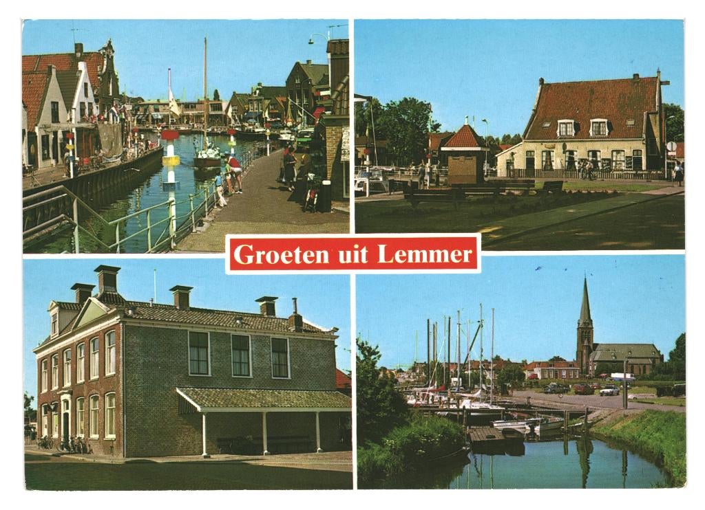 40416 Lemmer 80+ Friesland _Gelopen  met Europapostzegel, Ophalen of Verzenden, 1980 tot heden, Gelopen, Friesland