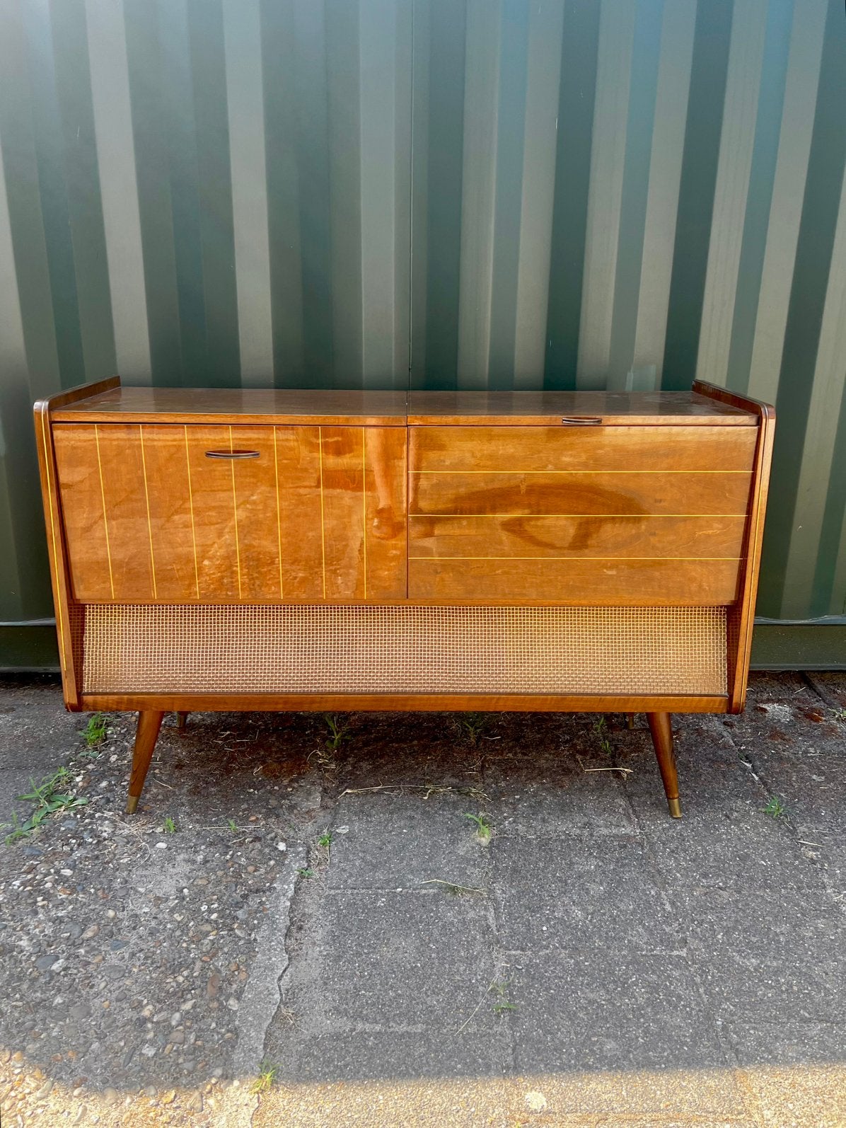 Vintage Loewe Opta 2924T Muziekmeubel/platenspeler/radio, Ophalen, Loewe, Loewe Opta 2924T, Gebruikt
