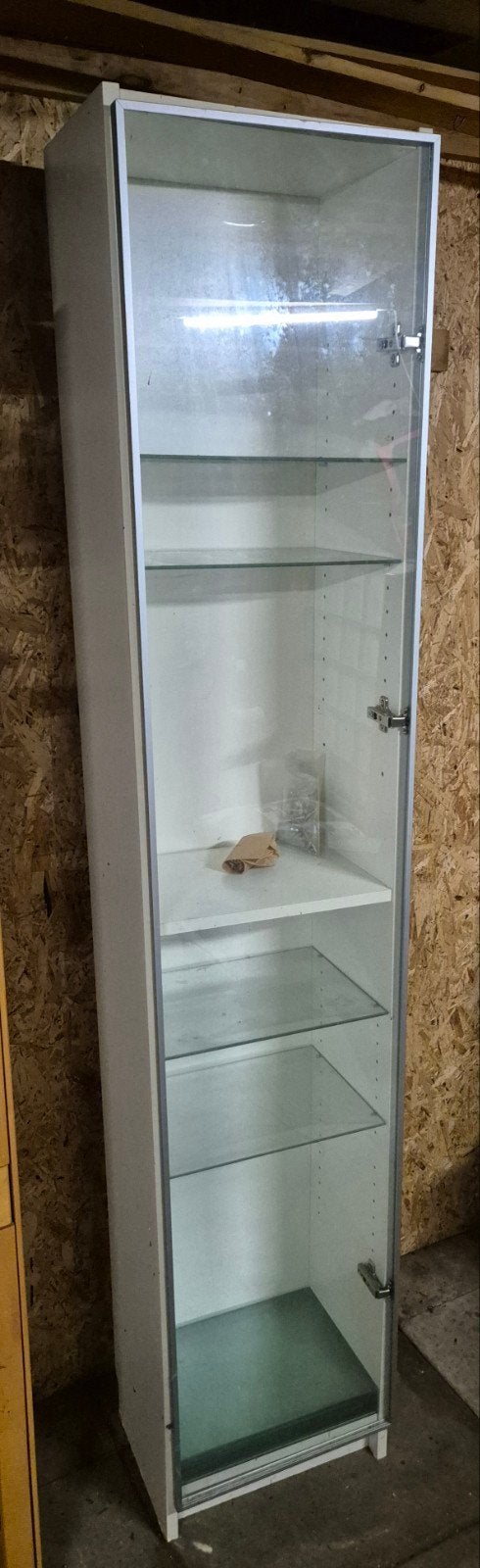 Vitrinekast ikea billy, Ophalen, Gebruikt, 25 tot 50 cm, 200 cm of meer