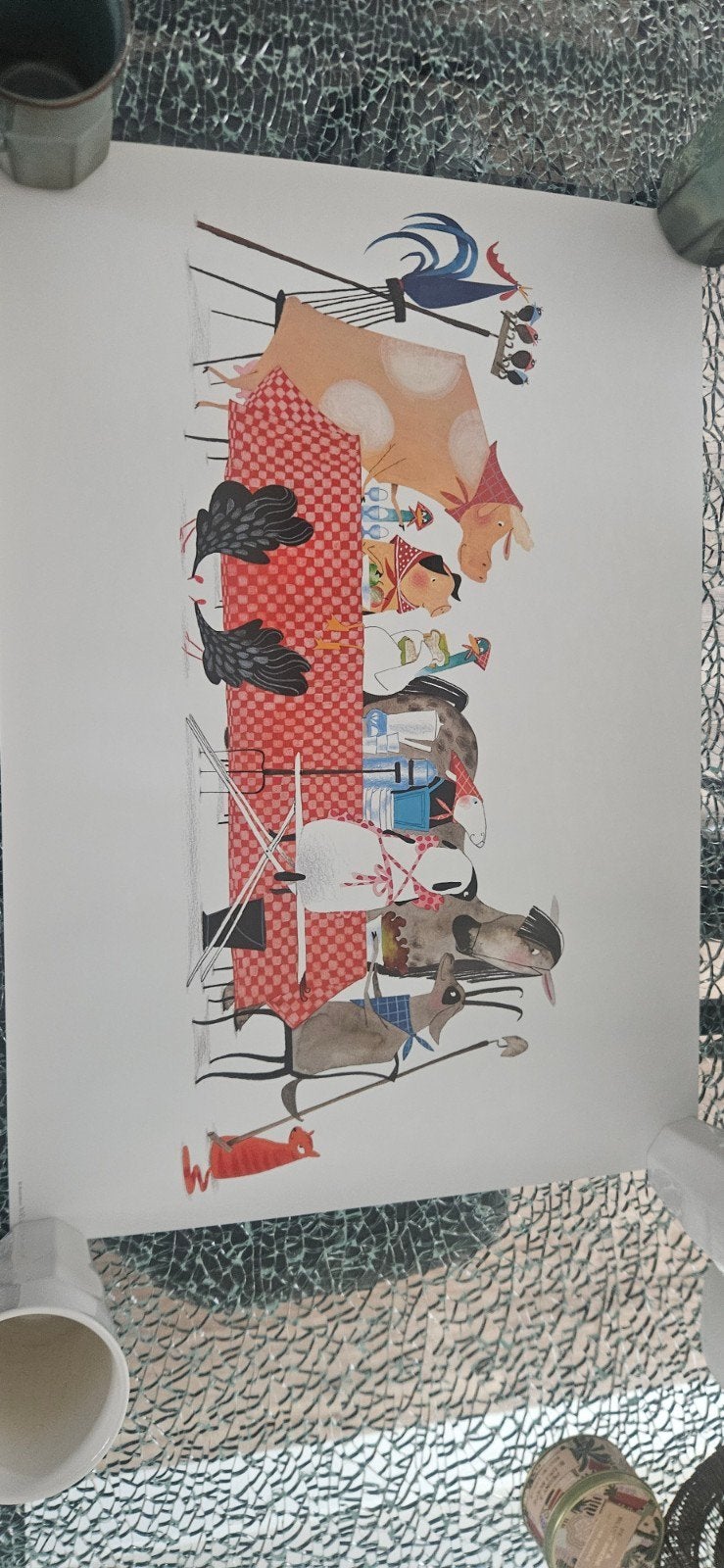 Bon Appetit A2 Poster - KEK Amsterdam - Noëlle Smit, Rechthoekig Staand, Nieuw, Ophalen of Verzenden, A1 t/m A3