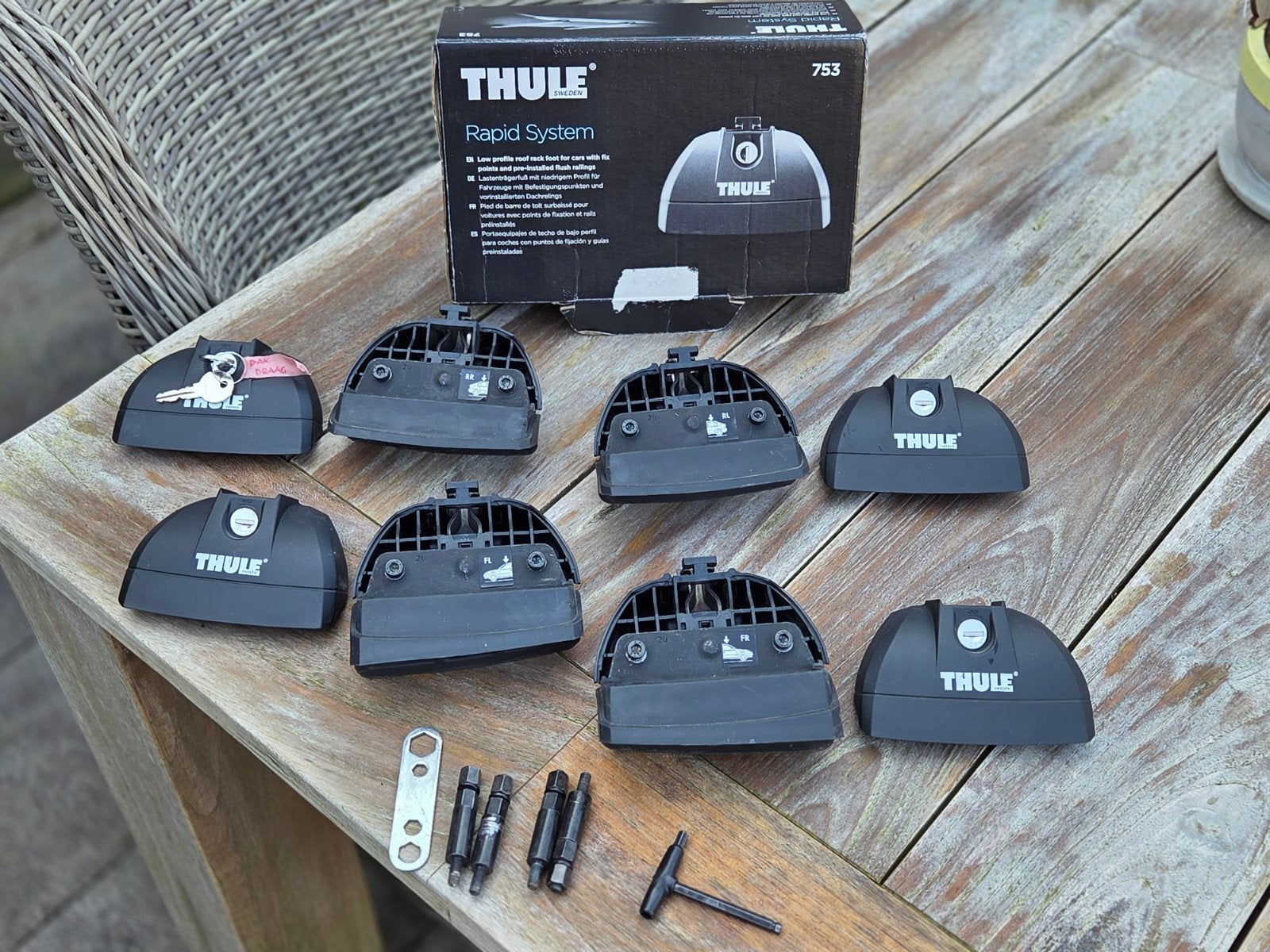 Thule dakdragerset Peugeot 5008, Ophalen, Gebruikt