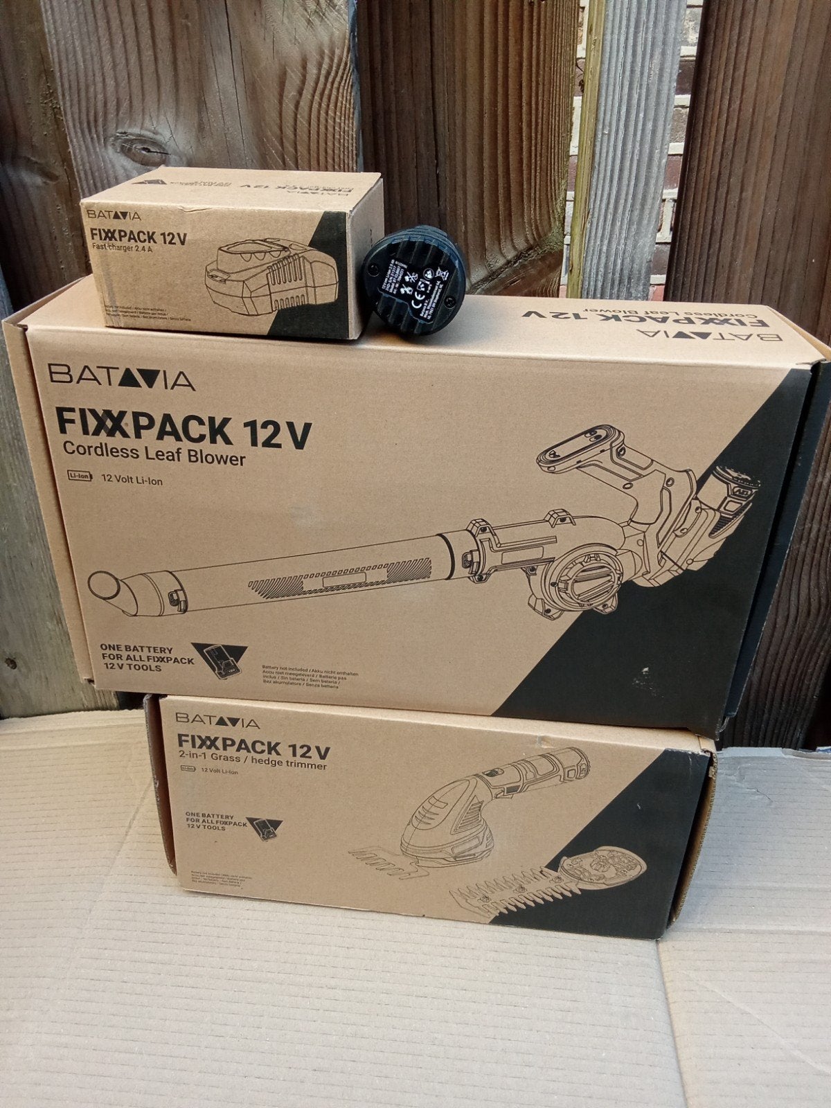 Batavia FIXPACK 12V Bladblazer & Gras-/Heggenschaar Set, Ophalen of Verzenden