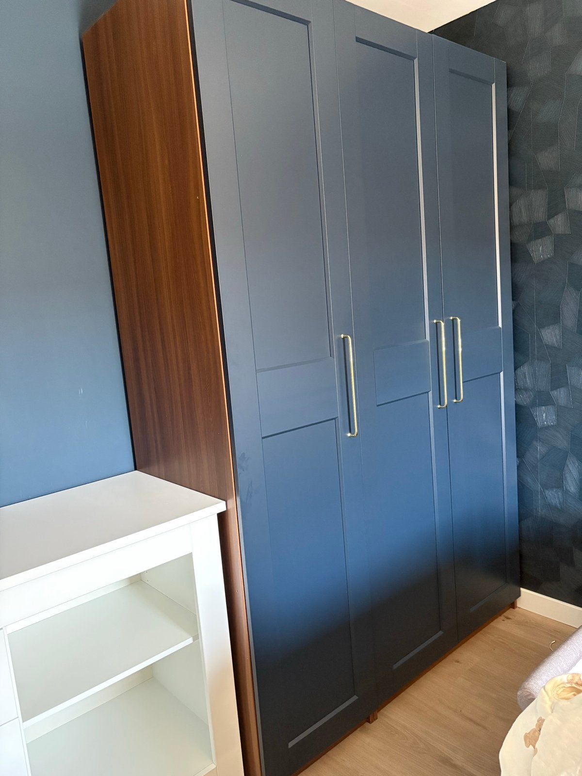 3 donkerblauw Ikea PAX deuren 236 hoog, Ophalen, Gebruikt, 100 tot 150 cm, 200 cm of meer