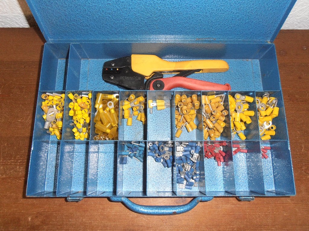Zgan Klauke krimptang FastOn AMP set., Doe-het-zelf en Verbouw, Ophalen of Verzenden, Zo goed als nieuw