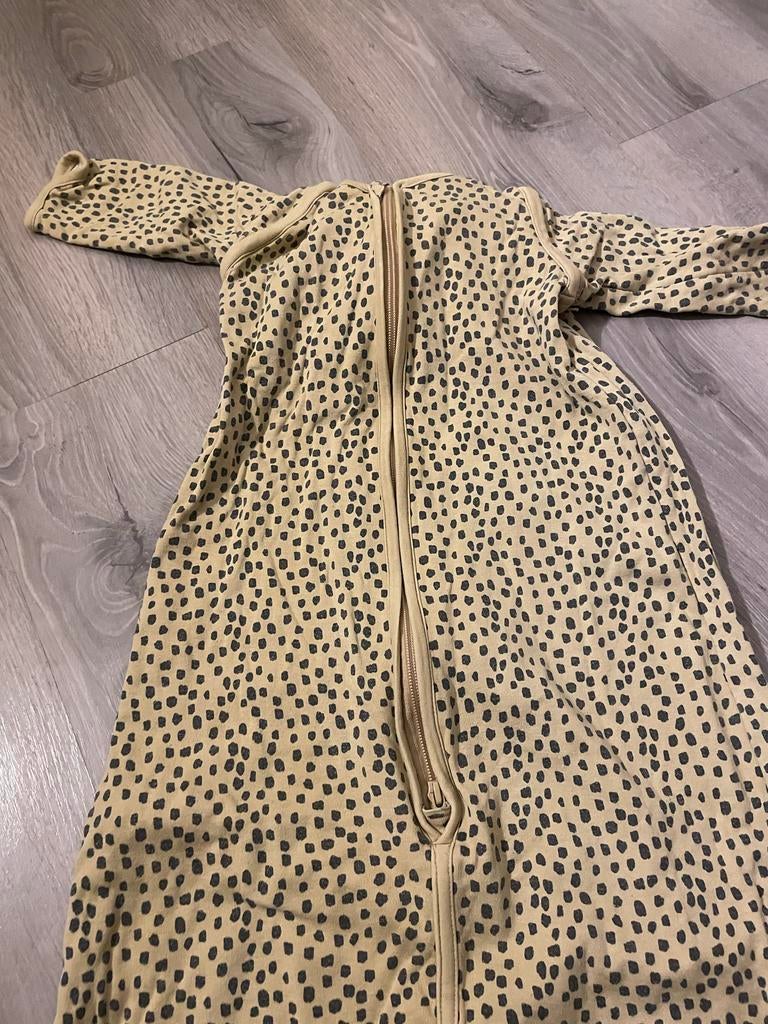 HEMA slaapzak panterprint maat 68-80, Ophalen of Verzenden, Gebruikt, 70 tot 85 cm, Slaapzak