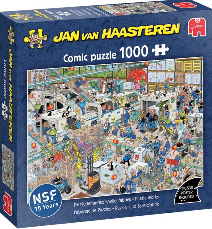 Jan van Haasteren - De Nederlandse Spellenfabriek - 1000 st., Ophalen of Verzenden, 500 t/m 1500 stukjes, Nieuw, Legpuzzel