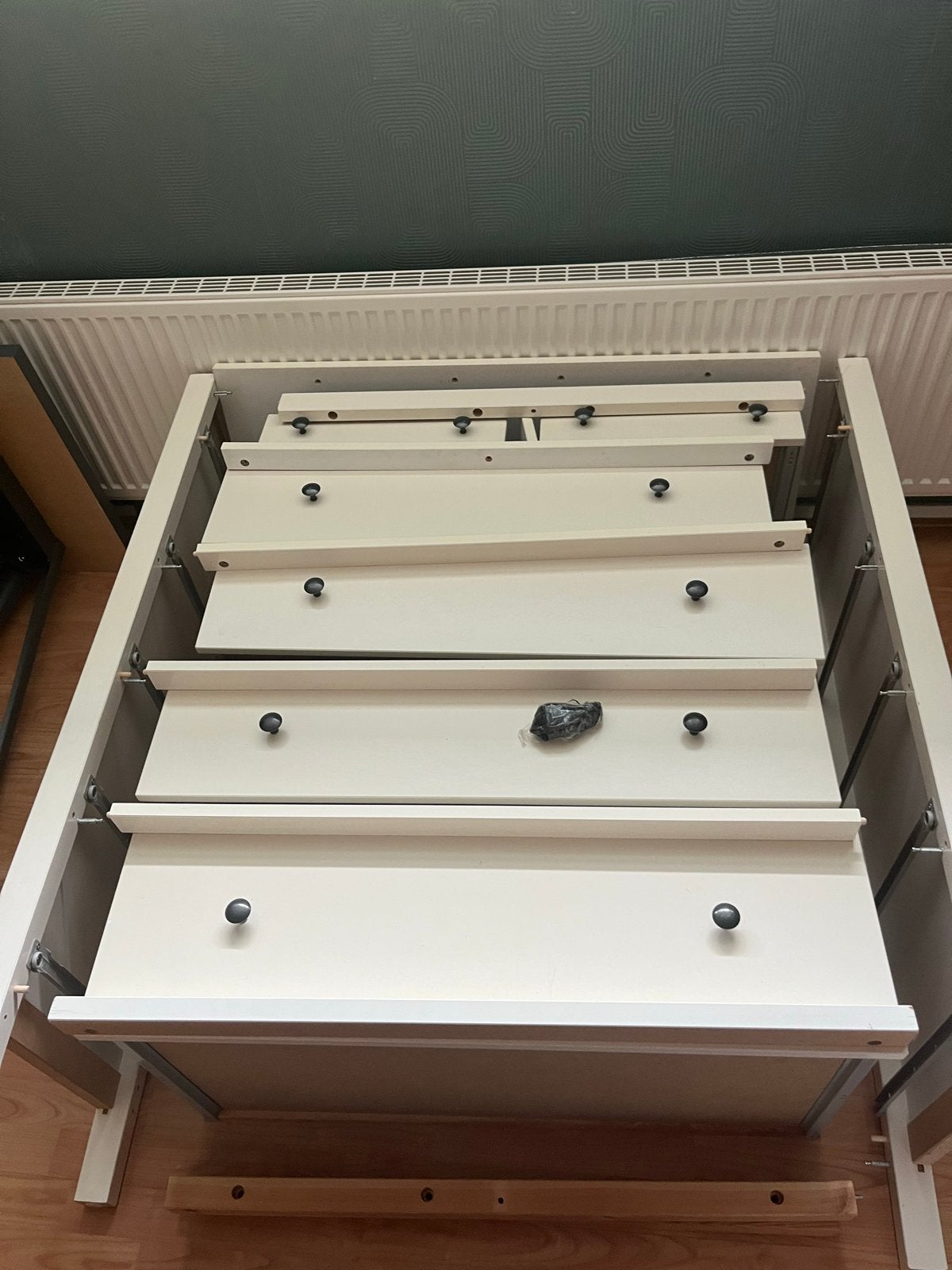 IKEA Hemnes ladekast, wit, gedemonteerd, Ophalen, Gebruikt, 5 laden of meer, 100 tot 150 cm