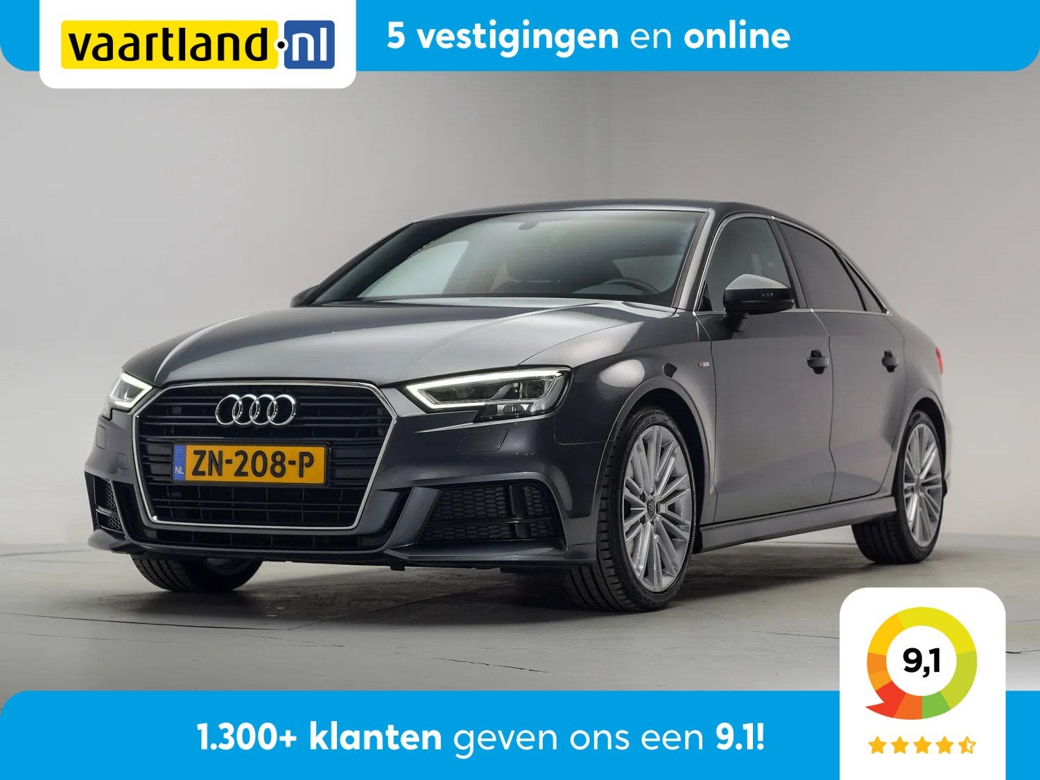 Audi A3 Limousine 30 TFSI S Line Aut. [ LED Stoelverwarming, Auto's, Gebruikt, Xenon verlichting, 116 pk, Bedrijf