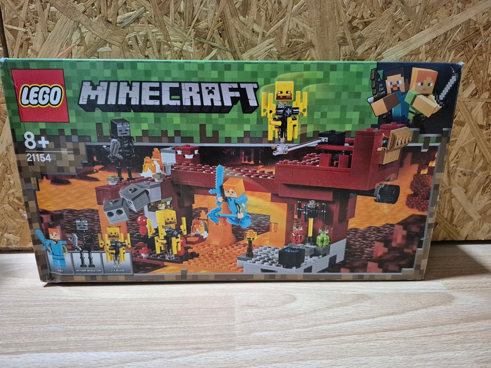 Lego 21154 de blaze brug minecraft, Ophalen of Verzenden, Minder dan 500 stukjes