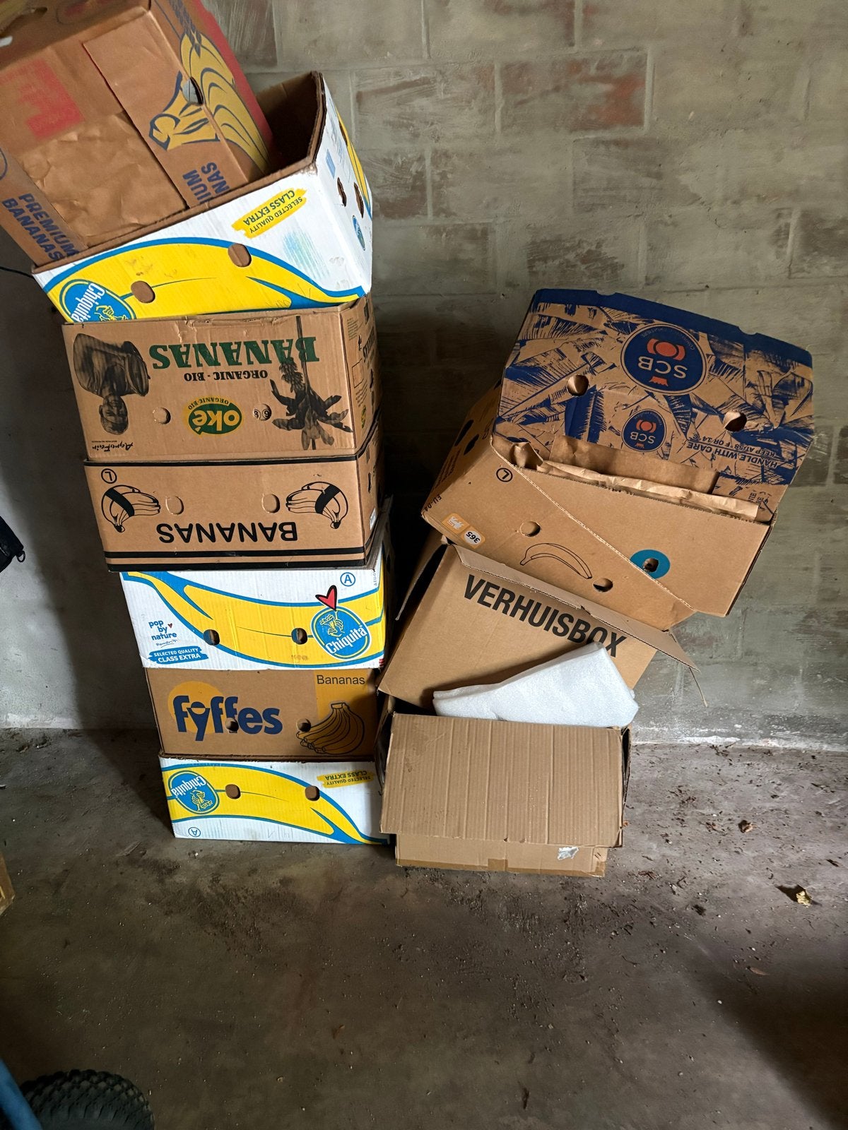 Gratis verhuisdozen en banendozen 20x, Ophalen