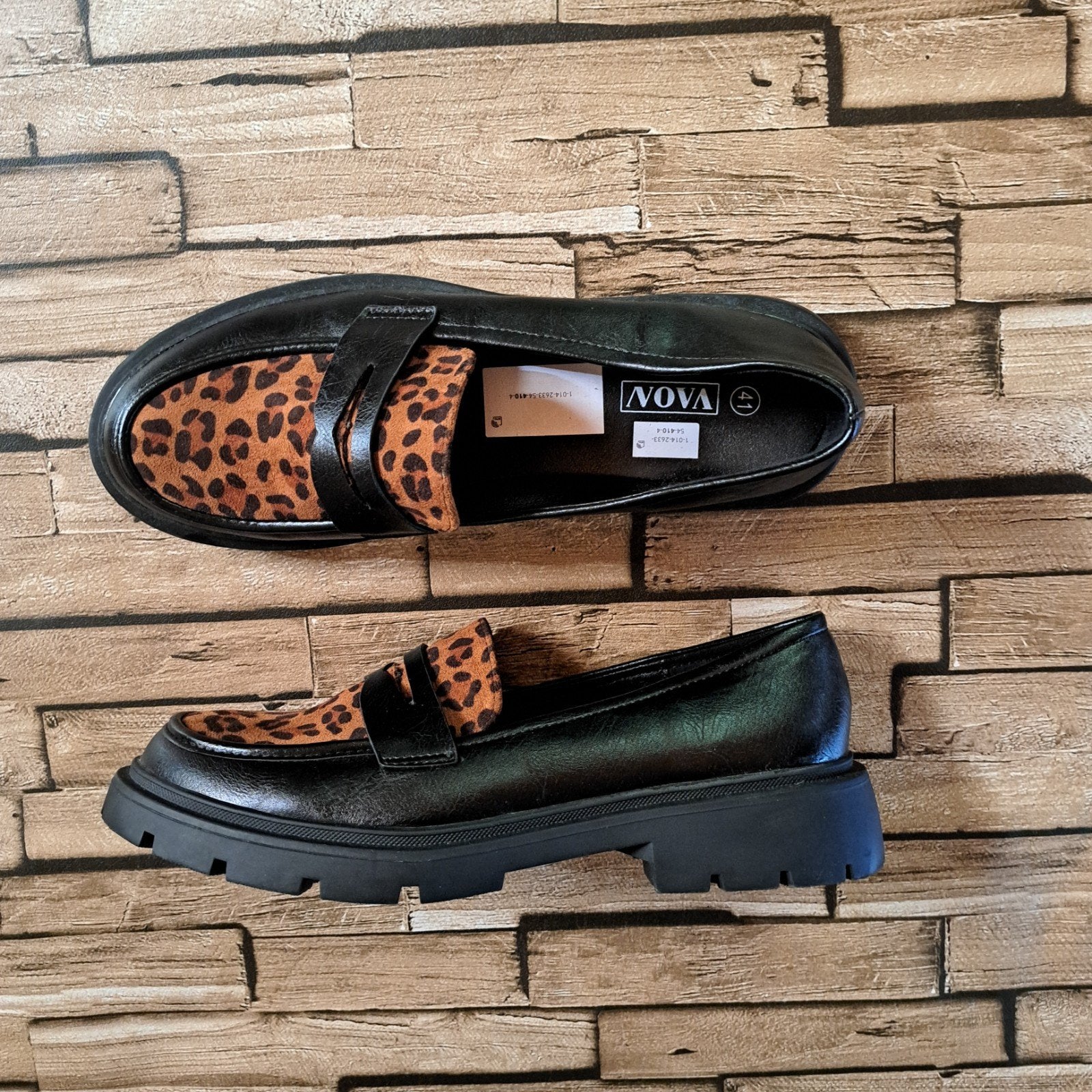 Nova - Nieuwe panterprint loafers, maat 41, Verzenden, Nova, Nieuw, X