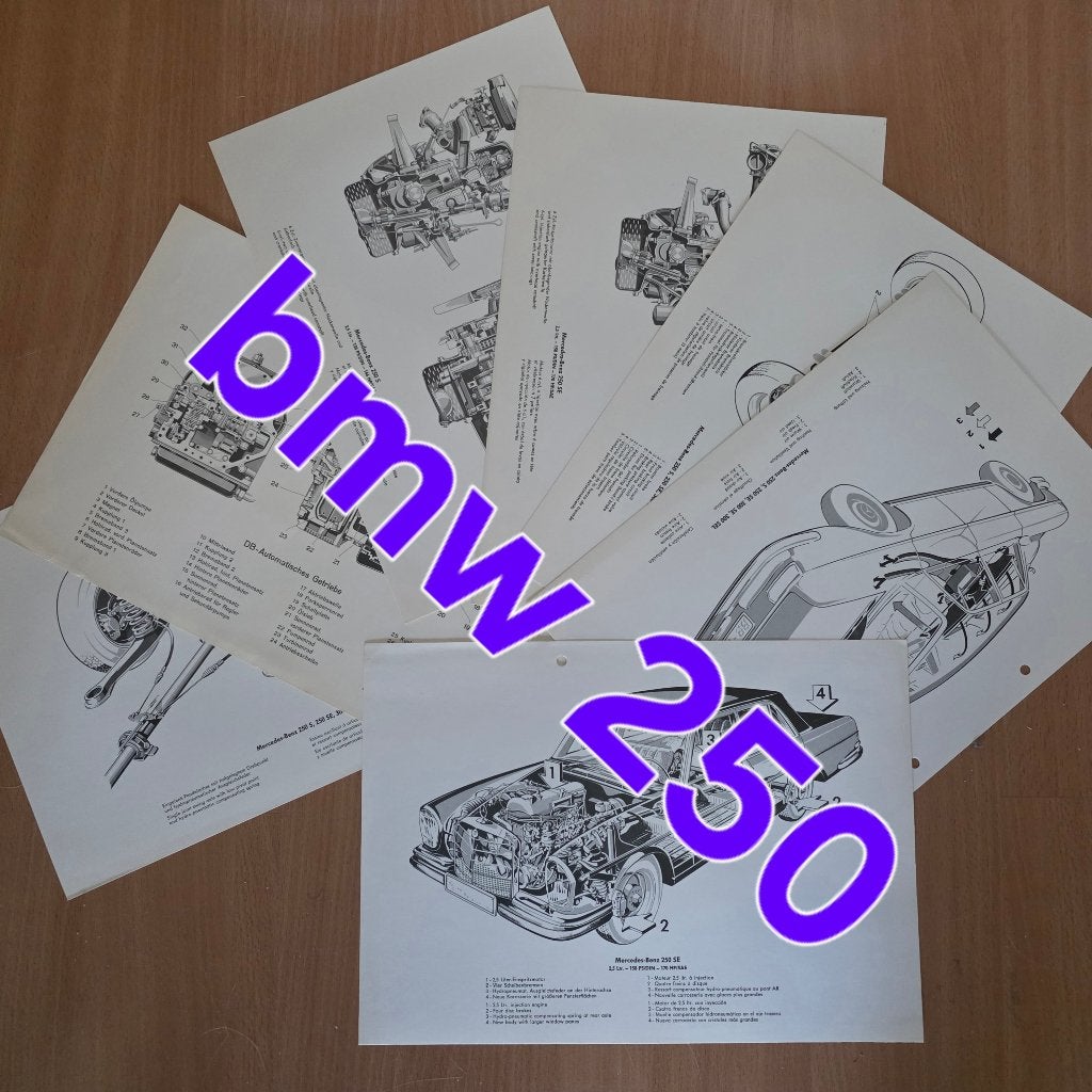 Mercedes - Benz  250 technische informatie, Verzenden