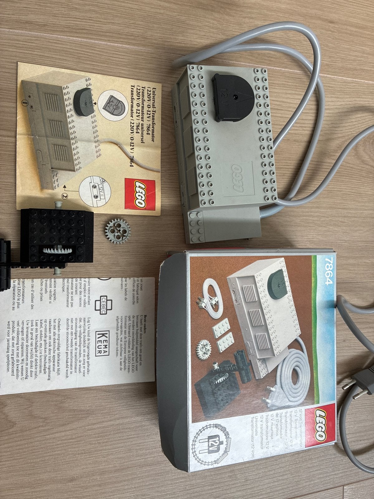 Lego 12 Volt Transformator 7864 uit de jaren '80, Gebruikt, Lego, Accessoire, Ophalen of Verzenden